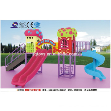 B0708 kindergarten furniture Outdoor mushroom Play Structure For Kids kids outdoor play slide amusement park